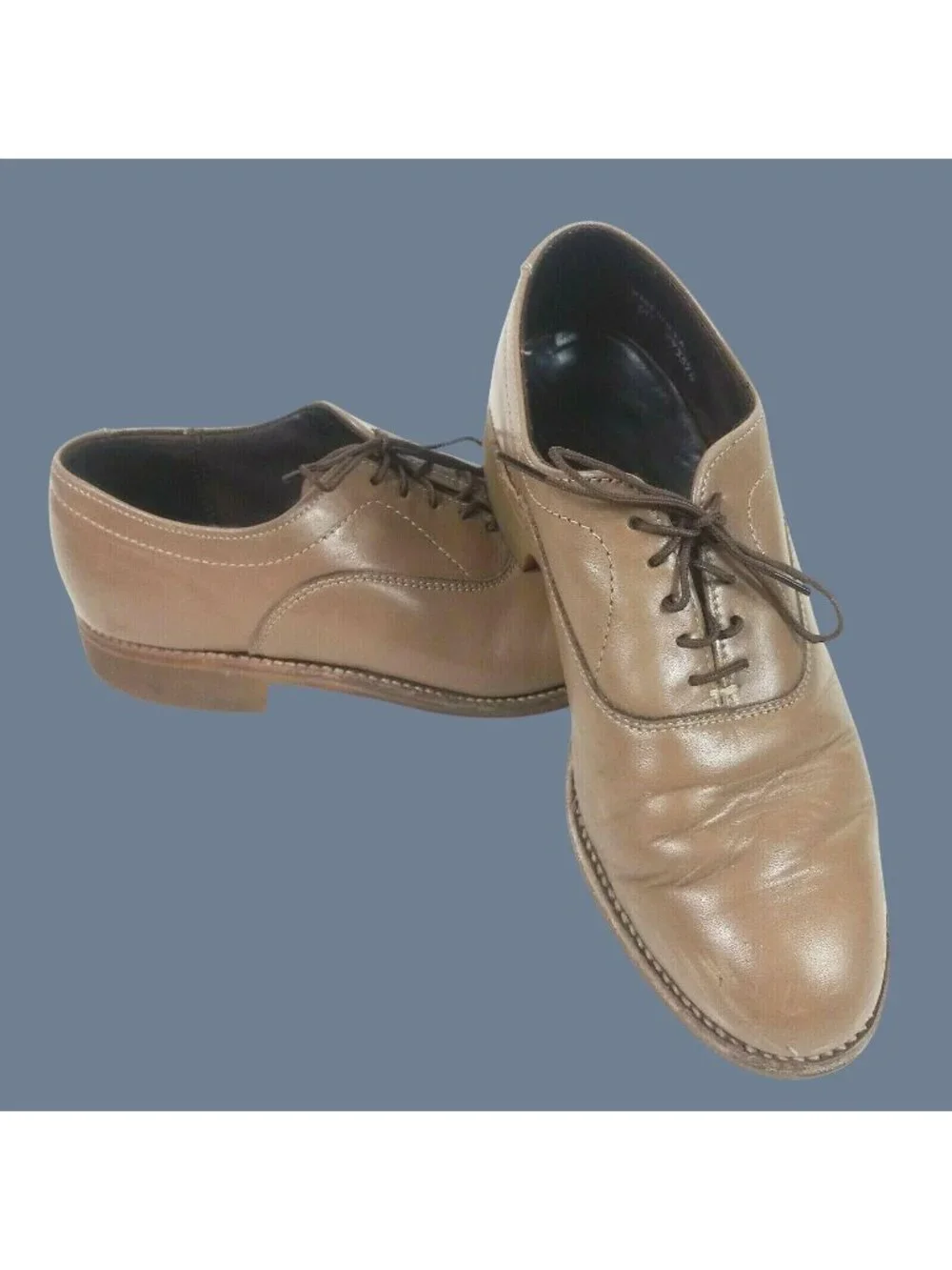 Dexter Vintage Leather Oxford Shoes Mens 8WW Brown Made In USA Career Work